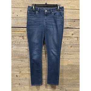 Jennifer Lopez Women's Blue Jeans Size 2 Straight Leg Medium Wash Denim